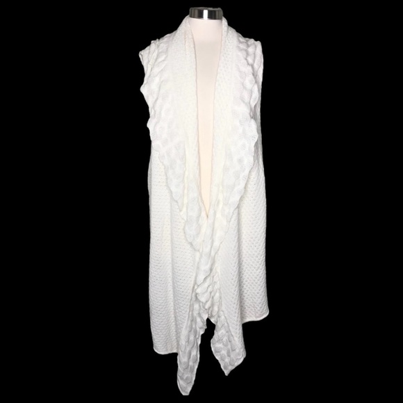Motto XL waterfall sweater vest cream - Picture 1 of 6
